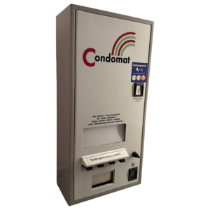 Biwa Warenautomat 4 Schacht mit Aufschrift Grau